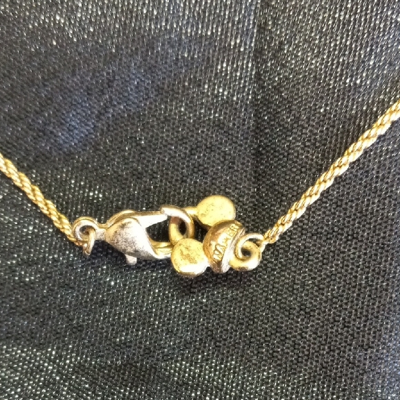 DISNEY NAPIER Gold Tone Necklace And Earrings Set. - Picture 4 of 4